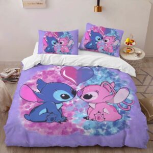 Alternative view of Disney Stitch And Angle In Love 2 Duvet Cover