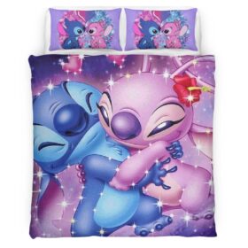 Disney Stitch And Angle In Love Duvet Cover