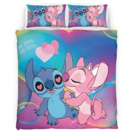 Disney Stitch And Angle In Love 3 Duvet Cover