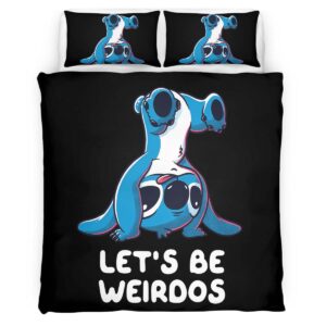 Disney Stitch Let's be Weirdos Duvet Cover