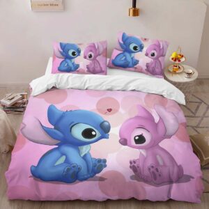Alternative view of Disney Stitch and Angle 16 Duvet Cover