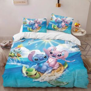 Alternative view of Disney Stitch and Angle 17 Duvet Cover