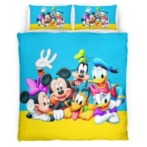 Donald Duck Daisy Duck Mickey Mouse Goofy And Pluto Cartoon Duvet Cover