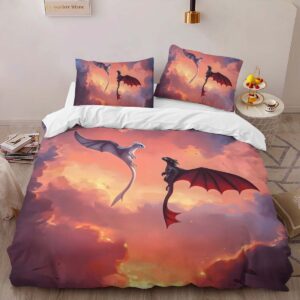 Alternative view of Dragons Toothless and Lightfury 11 Duvet Cover