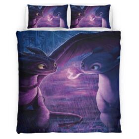 Dragons Toothless and Lightfury 13 Duvet Cover