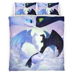 Dragons Toothless and Lightfury 2 Duvet Cover