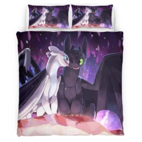 Dragons Toothless and Lightfury 4 Duvet Cover