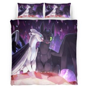 Dragons Toothless and Lightfury 4 Duvet Cover