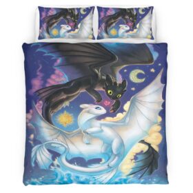 Dragons Toothless and Lightfury 5 Duvet Cover