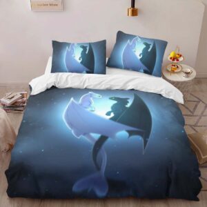 Alternative view of Dragons Toothless and Lightfury 6 Duvet Cover