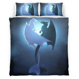 Dragons Toothless and Lightfury 6 Duvet Cover