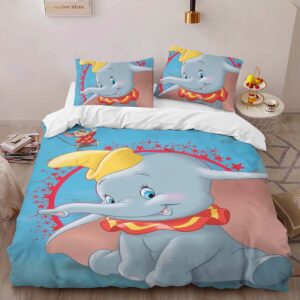 Alternative view of Dumbo and timothy q mouse 1 Duvet Cover