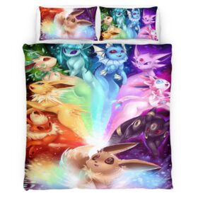 Eevee Evolution Pokemon 3 Duvet Cover