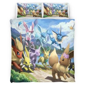 Eevee Evolution Pokemon 8 Duvet Cover