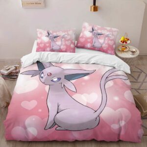Alternative view of Espeon Pokemon Duvet Cover