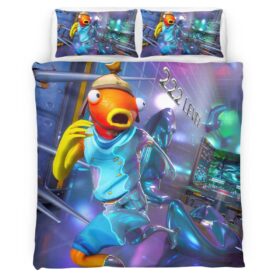 Fishsticks Run Fortnite Skin Duvet Cover
