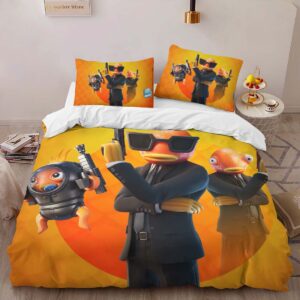 Alternative view of Fishsticks Skin Fortnite Games 04 Duvet Cover
