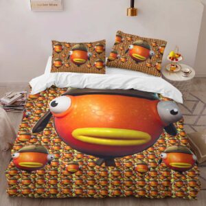 Alternative view of Fishsticks Skin Fortnite Games 05 Duvet Cover
