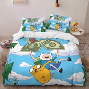 Alternative view of Fortnite Adventure Time Skin Dog and Human Duvet Cover