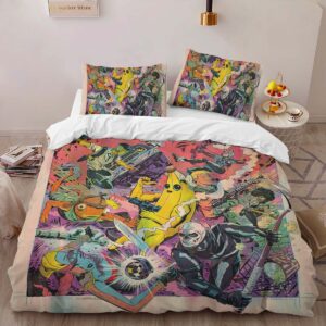 Alternative view of Fortnite All Skin Peely Jonesy Fishstick Skull Troope Lynx Fishstick Duvet Cover