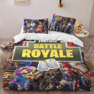Alternative view of Fortnite Battle Royale All Characters 02 Duvet Cover