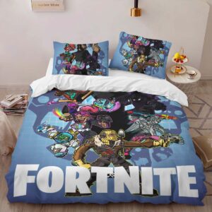 Alternative view of Fortnite Game Room Duvet Cover