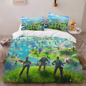 Alternative view of Fortnite God of War Chapter 3 Duvet Cover