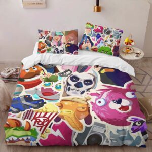 Alternative view of Fortnite Icon all Skin Duvet Cover