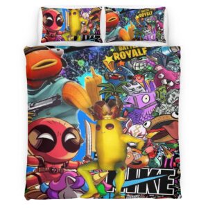 Fortnite Skin Fishstick Peely Deadpool Duvet Cover
