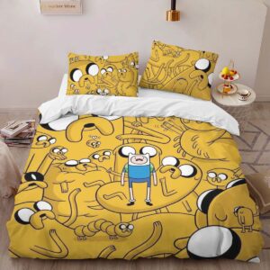 Alternative view of Fortnite Skin Jake the Dog and Finn the Human Duvet Cover