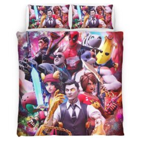Fortnite Skin Summit Seeker Evie Midas Peely Duvet Cover