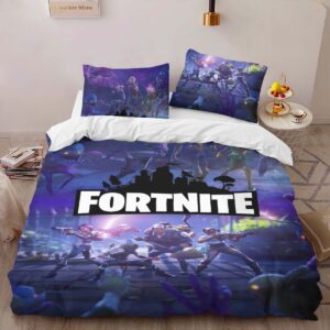 Alternative view of Fortnite Zombie FN01 Duvet Cover