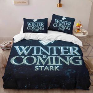Alternative view of Game of Thrones Winter is Coming 04 Duvet Cover