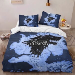 Alternative view of Game of Thrones Winter is coming 10 Duvet Cover