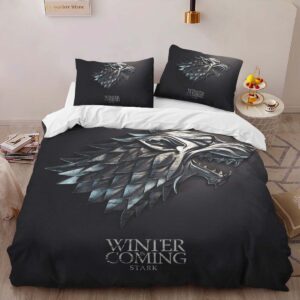 Alternative view of Game of Thrones Winter is coming 3 Duvet Cover