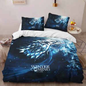 Alternative view of Game of Thrones Winter is coming 41 Duvet Cover
