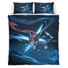 Greninja The Stealthy Water Pokémon Duvet Cover