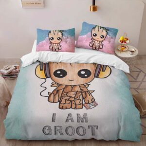 Alternative view of Groot I Am Groot Duvet Cover