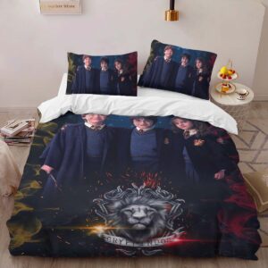 Alternative view of Gryffindor Harry Potter Characteres Duvet Cover