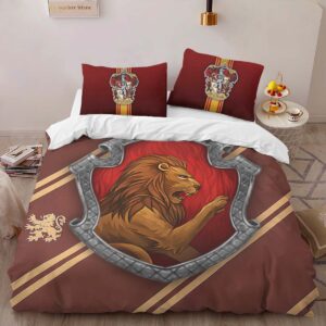 Alternative view of Gryffindor House Harry Potter 03 Duvet Cover