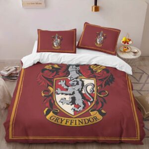 Alternative view of Gryffindor House Harry Potter Logo Duvet Cover