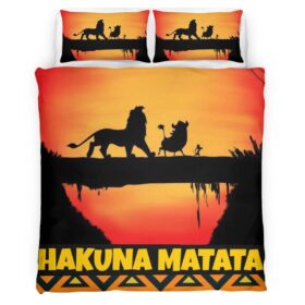 Hakuna Matata The Lion King Characters 2 Duvet Cover