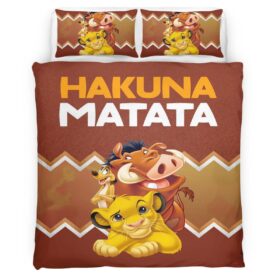 Hakuna Matata The Lion King Characters 3 Duvet Cover