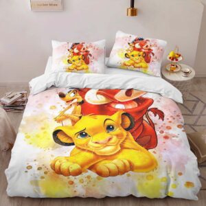 Alternative view of Hakuna Matata The Lion King Characters 5 Duvet Cover