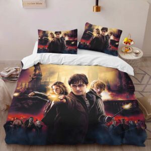 Alternative view of Harry Potter And The Deathly Hallows Duvet Cover