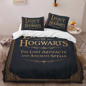 Alternative view of Harry Potter Hogwarts Legacy The Lost Artifacts And Ancients Spells Duvet Cover