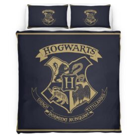 Harry Potter Hogwarts School Logo 02 Duvet Cover