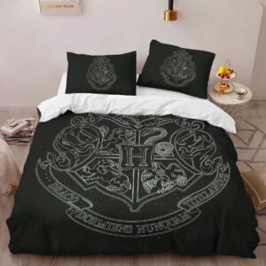 Alternative view of Harry Potter Hogwarts School Logo 03 Duvet Cover