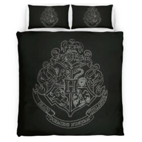 Harry Potter Hogwarts School Logo 03 Duvet Cover