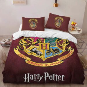 Alternative view of Harry Potter Hogwarts School Logo Duvet Cover